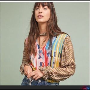 Anthropologie blouse.  XL. Worn once.